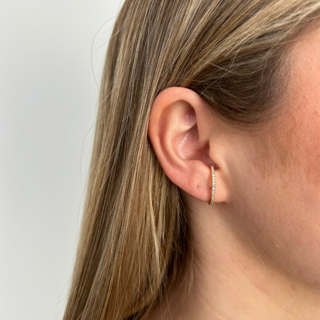 Singular hook around earrings