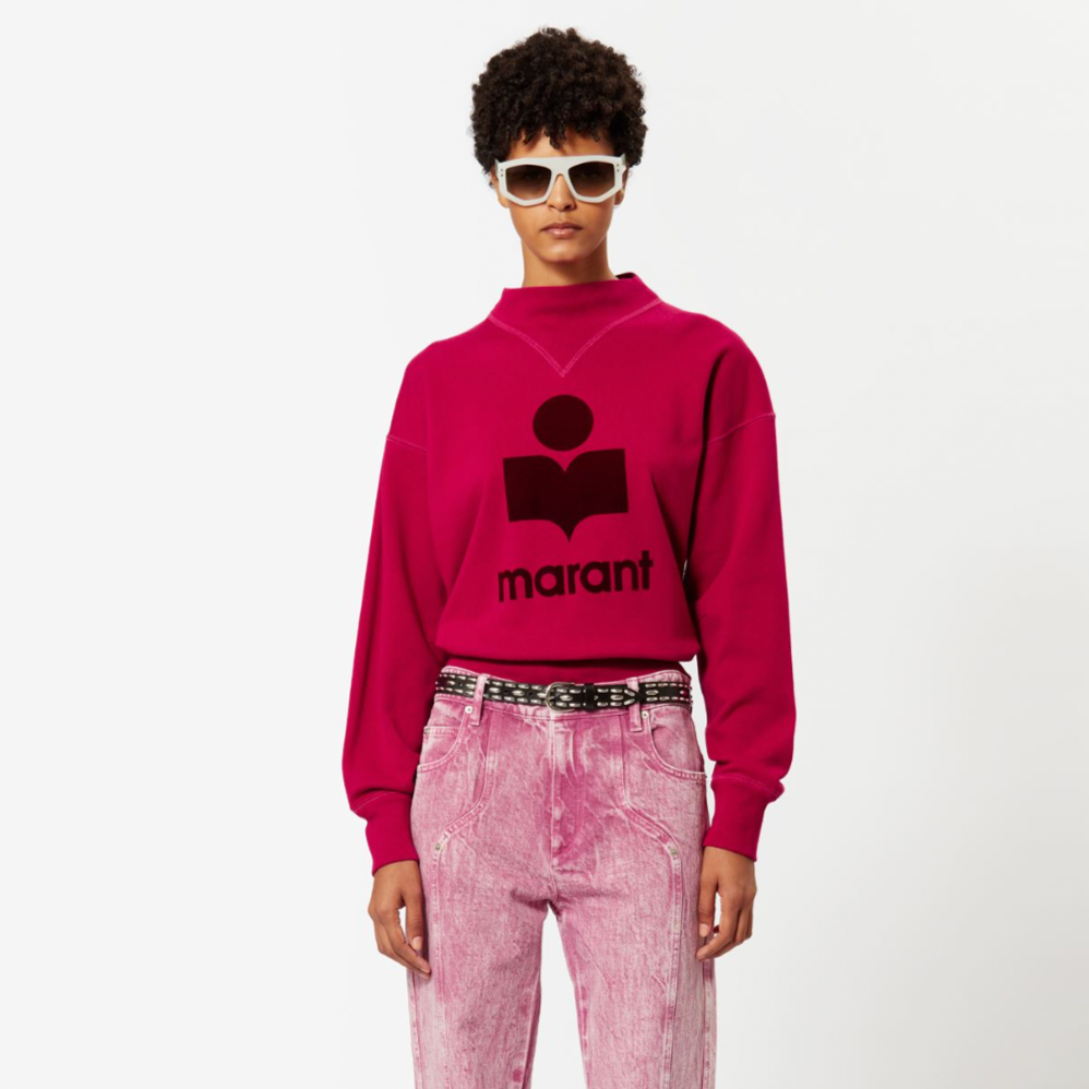 Moby Sweatshirt / Raspberry & Burgundy