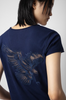 Story Fishnet Eagle T-Shirt / Marine