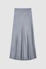 Bar Silk Skirt  / Grey