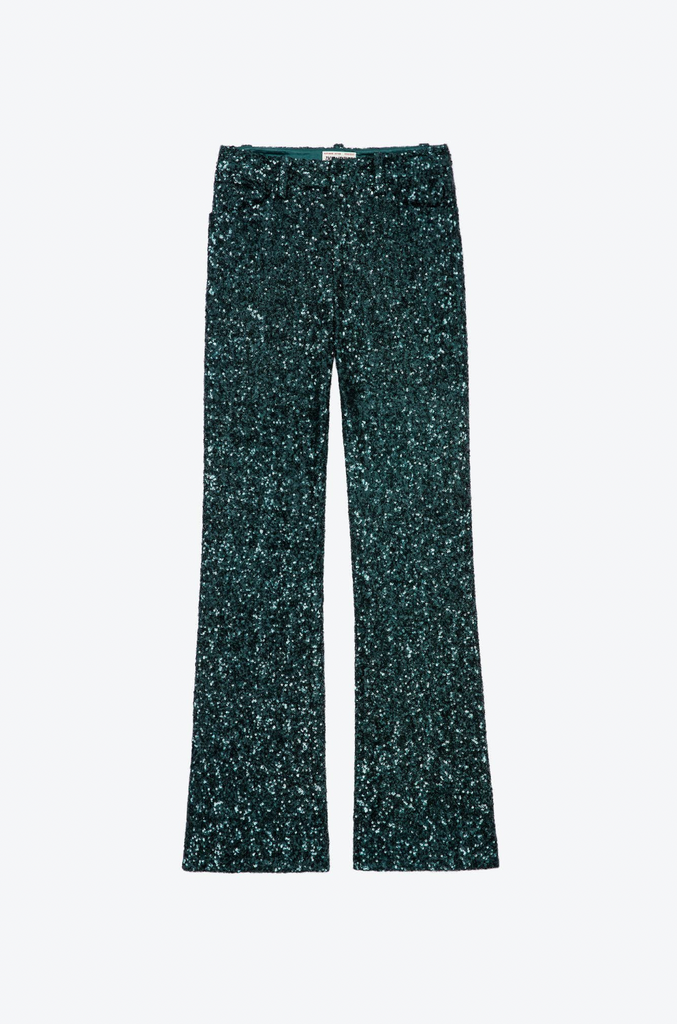 Zara | Pants & Jumpsuits | Zara Blogger Fav Flare Sequin Pants | Poshmark